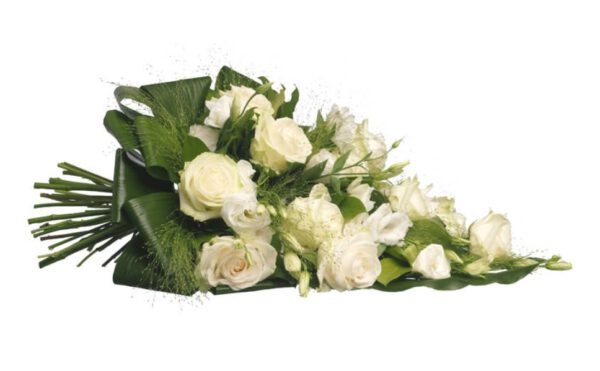 Rouwboeket luxe wit